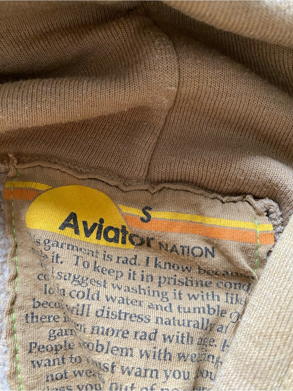 AVIATOR NATION SWEATER SIZE S - Picture 7 of 7